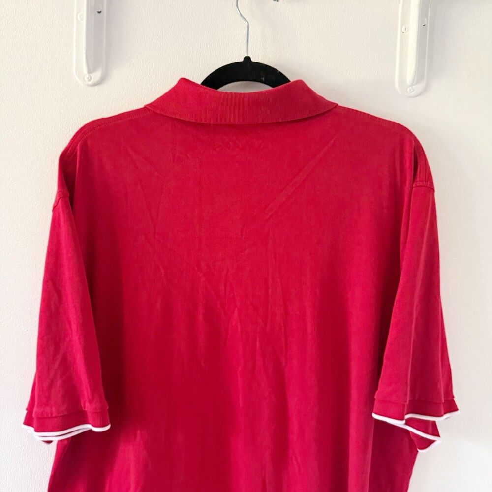 Orvis Polo Shirt Mens XXL Red Short Sleeve 100% Pima Cotton Fly Fishing Logo 2XL - Picture 9 of 12